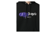 London Sprayed Hoodie "Black / Purple" PMBB003C99FLE0021037