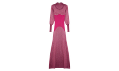 FINE RIB MIDI DRESS "FUCHSIA" RW DR0037 K007 H22 59