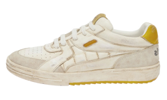University Low-Top Sneakers "Yellow/White" PMIA078S23LEA0030118