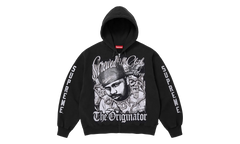DJ Screw Zip Up Hooded Sweatshirt "SS26 - black" SU27355