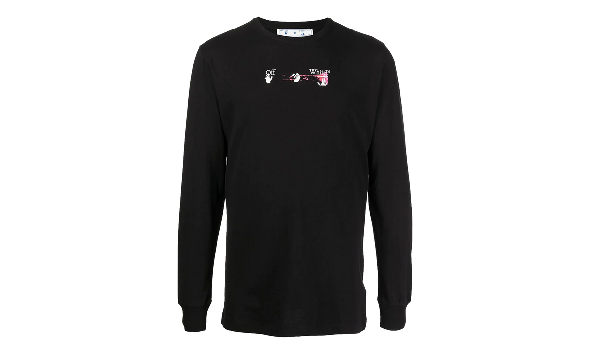 Arrows-Motif T-shirt "Black" OMAB001F21JER0051032