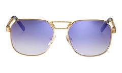 CEO Equestrian 24KT "Yellow Gold / Midnight Blue Gradient Flash Purple Flat" EQCE2 0004 20A1