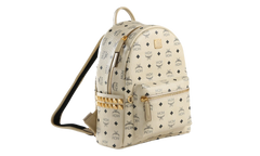 Small Stark Backpack in Visetos "Beige" MMKEAVE15 BEIGE