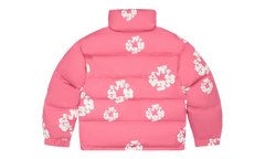 Cotton Wreath Puffer Down Jacket "Pink" DT336