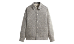 Slub Boucie Boxy Collared Overshirt "Ink Navy" KHM031816 432