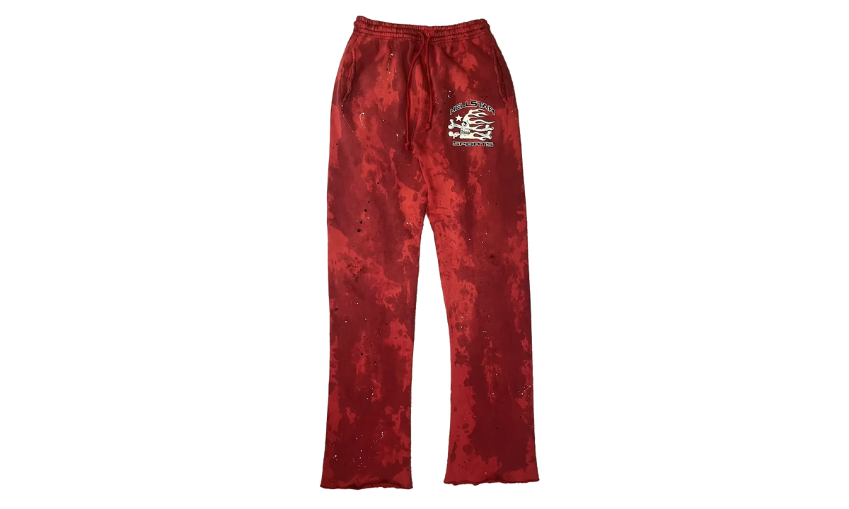 Sports Lava Wash Tie-Dye Sweatpants "Red" HSR151