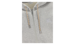 Rory Check Zip-Up Hoodie "Pale Grey Melange" 8120756