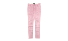 MX1 Leather Patch Sprayed Jeans "Pink White" SS23MDS013 651