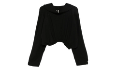 Cropped Hooded Tunic WMNS "Black" RO02E4262 WA 09