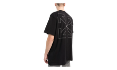 Arrows Logo Print T-Shirt "Black" OMAA038C99JER0081001