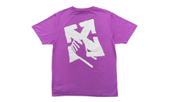 Hand Arrow Slim Short Sleeve T-Shirt "Orchid" OMAA027S23JER0073601