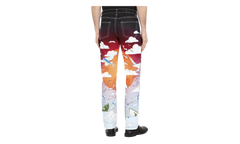 Casablanca Shell Print Denim Pants "White" MS20-TR-002