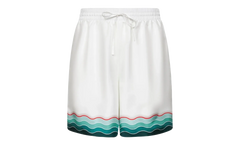 Montagne Ondulee Silk Shorts "White" MPF25 TR 012 03