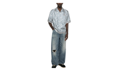 MA Checkered Bowling Shirt "Steel" AMTOSH1078 396