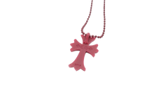Silicrone Cross Necklace "Red Wine" CHRM0656
