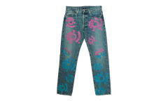 Bstroy Tears 501 Light Wash Jean "Pink / Blue" DT289
