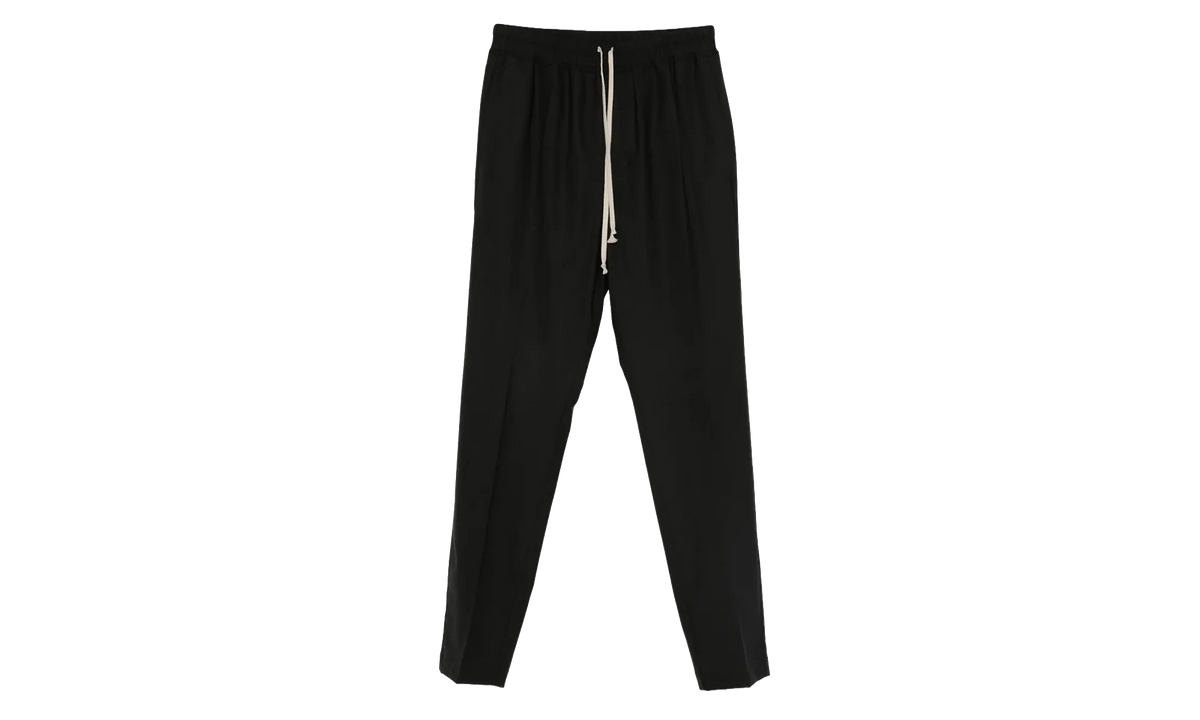 Wool Drawstring Slim Long Pants "Black" RU02E1390 ZL 09