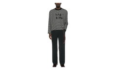 Yearbook Crew Neck Pullover "PJ Stripe Jersey - Black" 261 MJP021P3 PJSTBLK