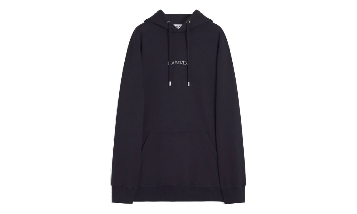 EMBROIDERED OVERSIZED HOODIE "Black" RU HO0009 J110 P24 10