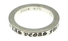 Las Vegas Fuck You Ring "Silver" CHRM0966