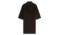 Merra Double Breasted Coat "Dark Brown" khw010217 244