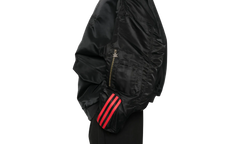 CHAVARRIA SATIN BOMBER JACKET "Black" KD9361