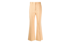 VIRGIN WOOL FLARED TROUSERS "EGGSHELL" RW TR0014 4885 P23 004