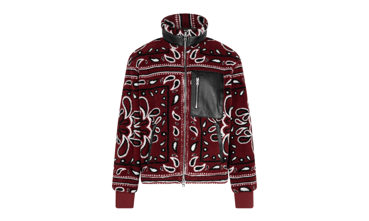 Fleece Zip Up Jacket "Red" MKF009 643