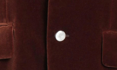 Velvet Suit Jacket "Brown" PMEN024F22FAB0016060