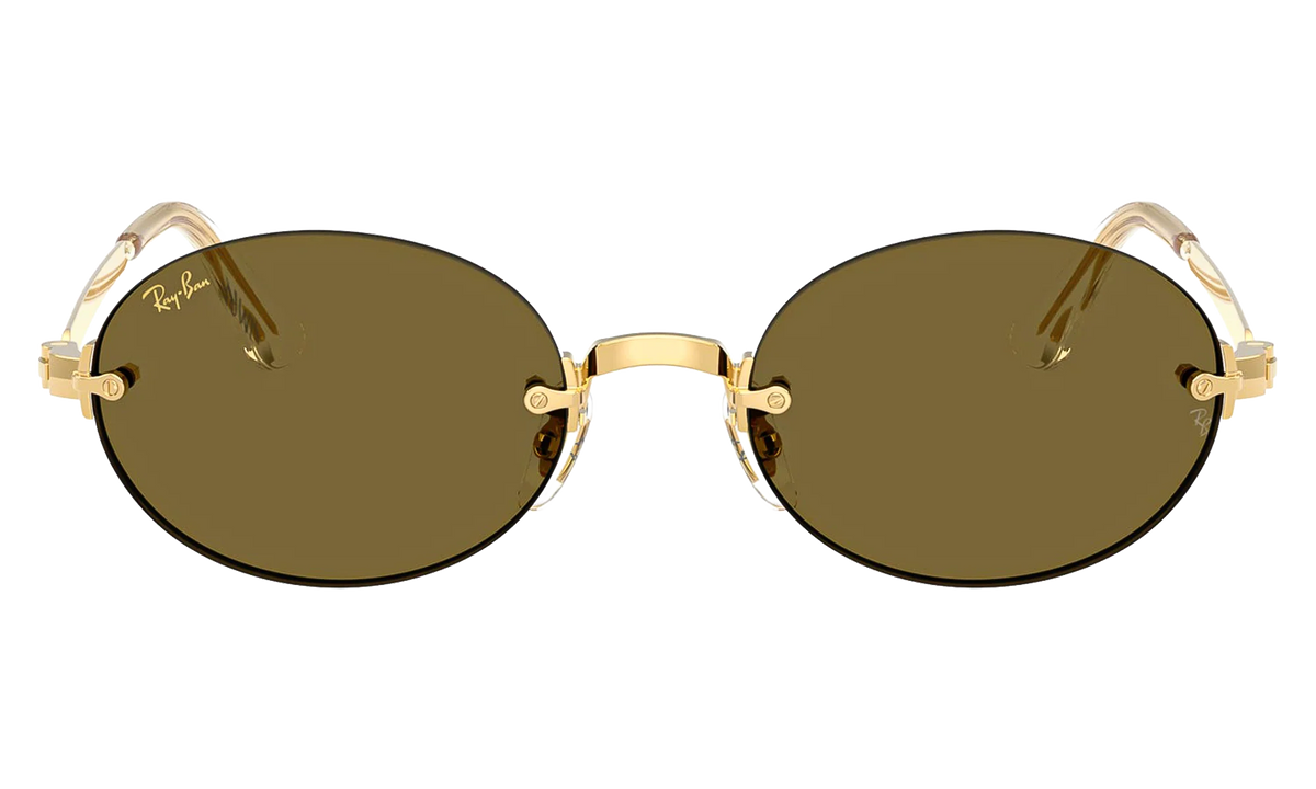 A$AP Rocky Rimless Oval "Arista / Brown Gold" 0RB3929 001/73