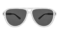 Aviator Logo Sunglasses "White / Black / Silver" XA41764AC WBS