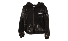 Rhinestone Zip Up Jacket "Black" RET028