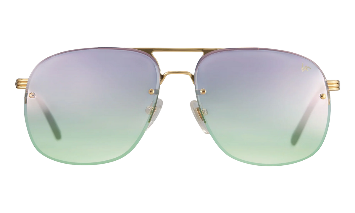 Snatch Bevel Rimless Drill Mount 18KT "Yellow Gold / Pastel Mauve Gradient" DMSN2 0009 48C2