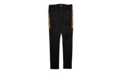 Half Track Broken Jeans "Black Leopard" S0M01154SD BLA
