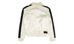 Full Zip Satin Track Jacket "White" MJT001 111 WHIT