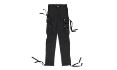 Tactical Leather Cargo Pants "Black" PS22MLP003_Black