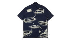 Distressed Denim Short Sleeve Shirt "Blue" 2637 100000104DWS BLUE