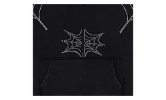 Rhinestone We Zip Hoodie "Black" SP5der397