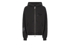 Ksubi Graff Ekcess Zip Thru Hoodie "Faded Black" MPS26FL005