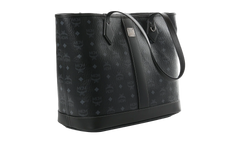 Medium Liz Shopper in Visetos "Black" MWPGSLR02BK001