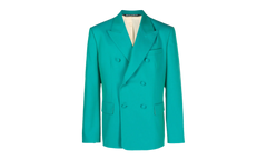 Sonny Double Breasted Blazer "Turquoise" PMEN026S23FAB001 TUR