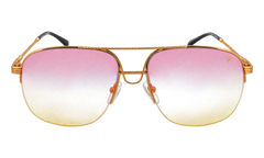 Collins Half Rim 24KT "Yellow Gold / Electric Blue Green" MPCL2 0004 54T7