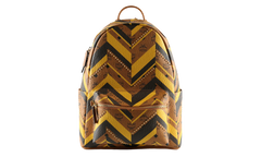 Medium Stark Mega Monogram Backpack in Visetos "Cognac" MMKFAVE03CO001
