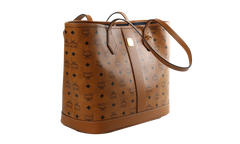 Medium Liz Shopper in Visetos "Cognac" MWPGSLR02CO001