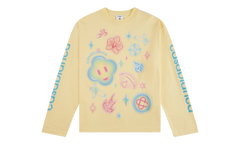 Airbrush Icons Long Sleeve T‑Shirt "Pale Yellow" M P26 JTS 062 01