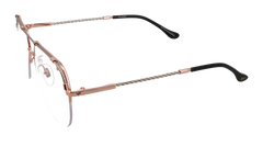 Blanco Half Rim 24KT Two-Tone "Rose / White Gold / Clear" HRBA2 0006 17A3