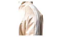 Zip Track Stripe Jacket "Champagne / White" MJT001 284