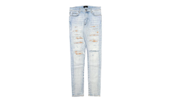 Plaid Patch Thrasher Jeans "Light Indigo" PF22MDS018 485