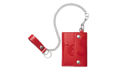 Leather Chain Wallet "SS25 - Red" SU27225
