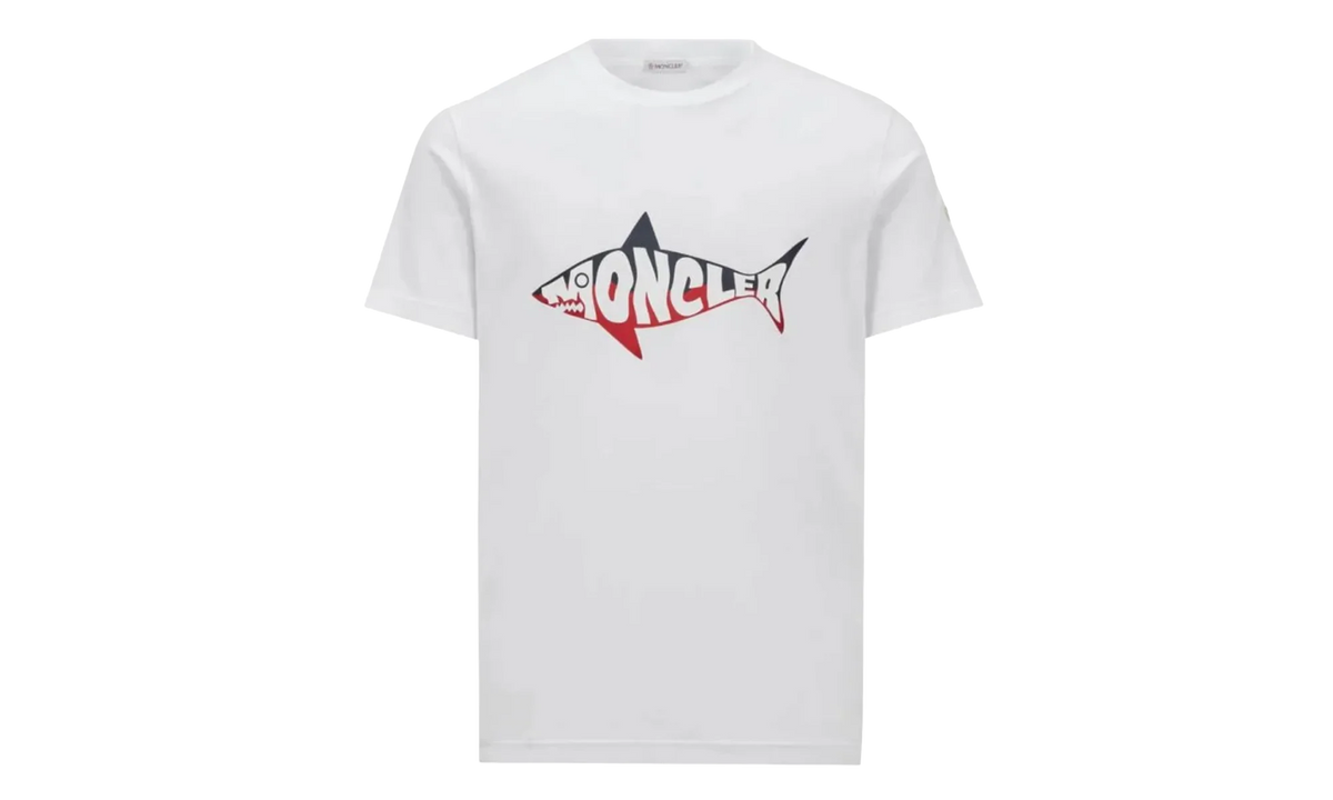 Shark Print T-Shirt "White" MON20